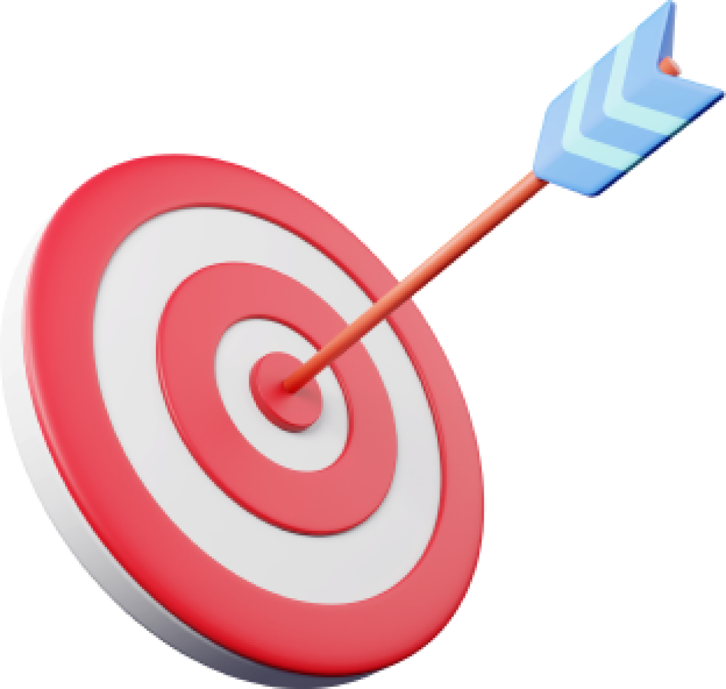 Target bullseye graphic.